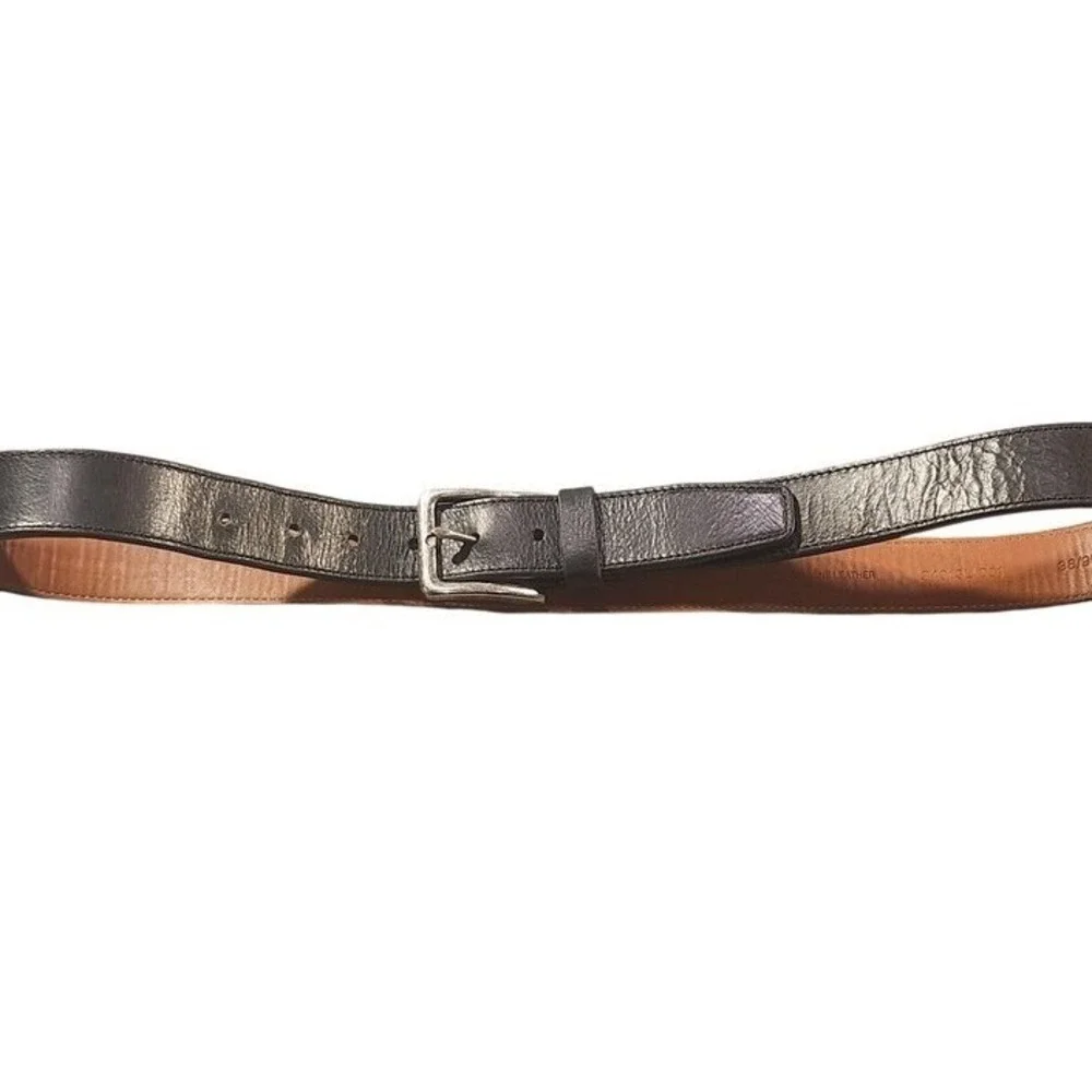 Boconi Leather Belt Mens Size‎ 38 Black Leather Dress Buckle 38/95 34013L/001
